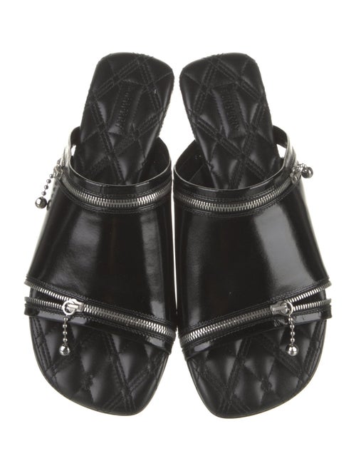 Burberry Leather Printed Slides