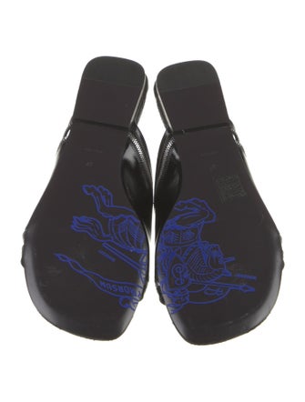 Burberry Leather Printed Slides