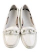 Burberry Patent Leather Chain-Link Accents Loafers