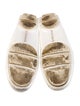 Burberry Patent Leather Chain-Link Accents Loafers