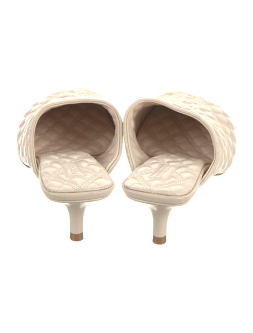 Burberry Leather Embroidered Accent Mules