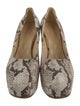 Burberry Leather Printed Pumps