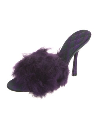Burberry Faux Fur Slides