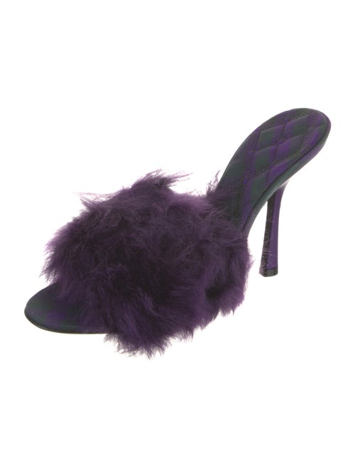 Burberry Faux Fur Slides