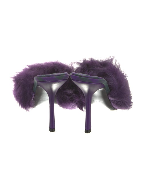 Burberry Faux Fur Slides