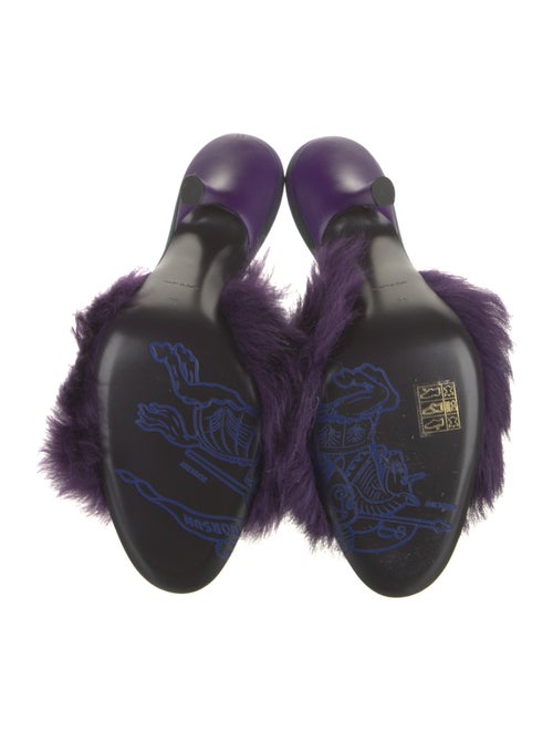 Burberry Faux Fur Slides
