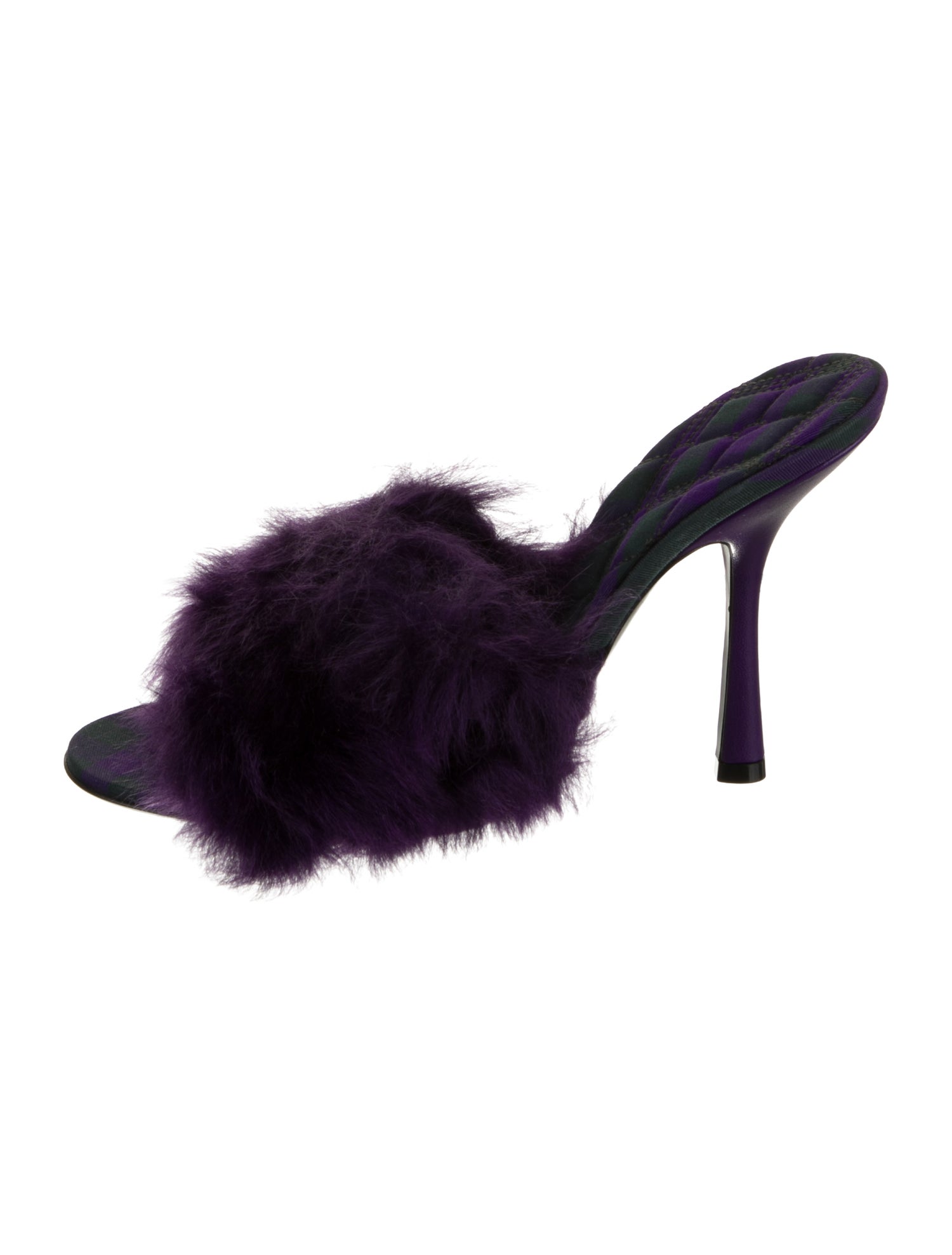 Burberry Faux Fur Slides