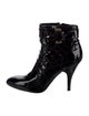 Burberry Patent Leather Lace-Up Boots