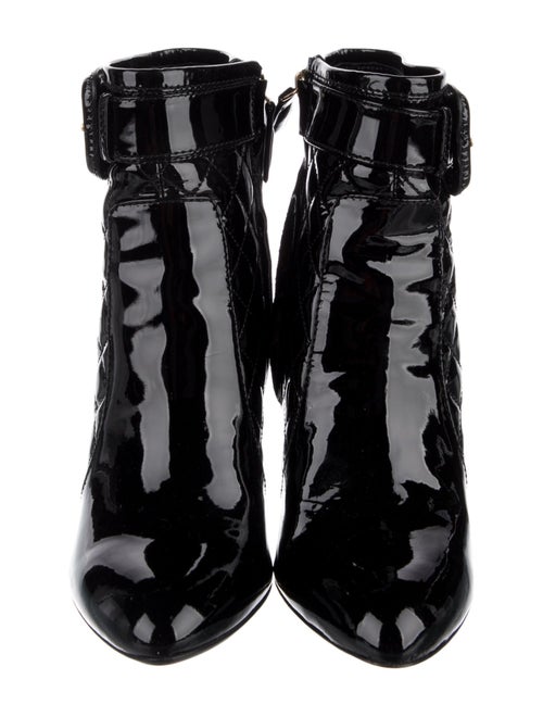 Burberry Patent Leather Lace-Up Boots