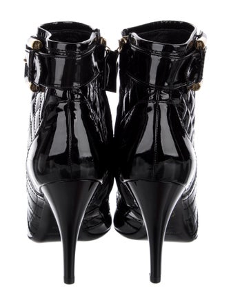 Burberry Patent Leather Lace-Up Boots