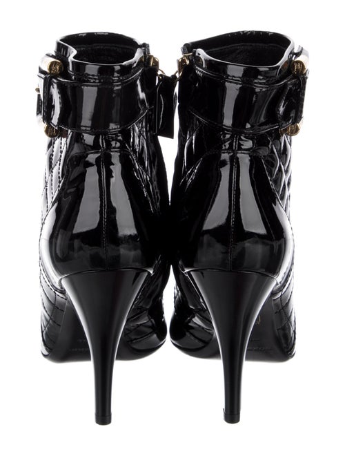Burberry Patent Leather Lace-Up Boots