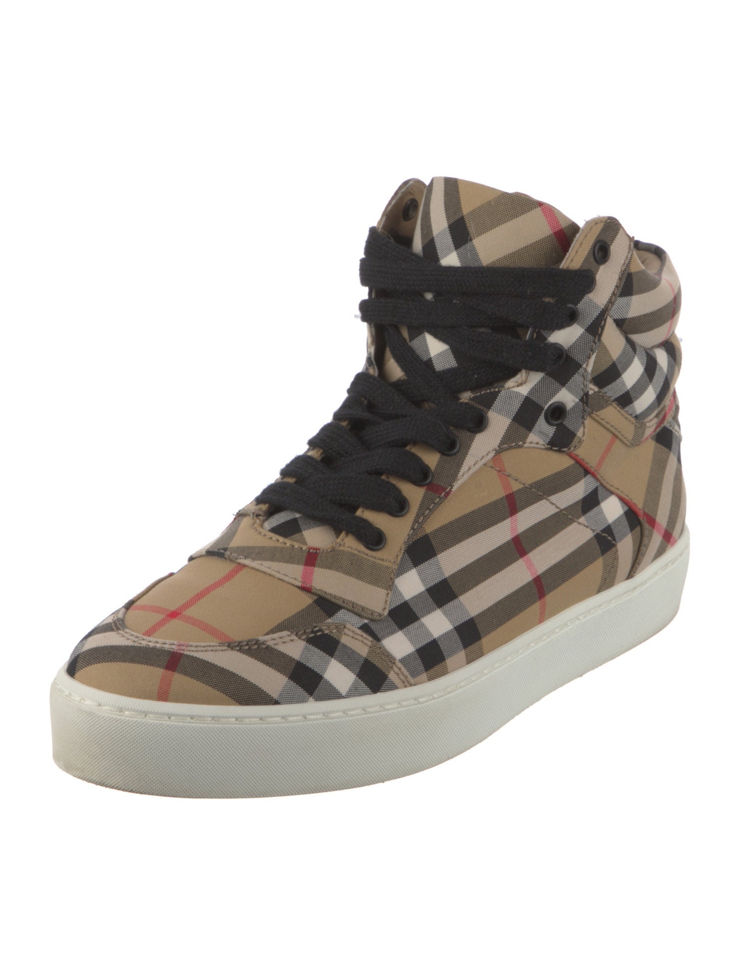 Burberry House Check Pattern Canvas Sneakers