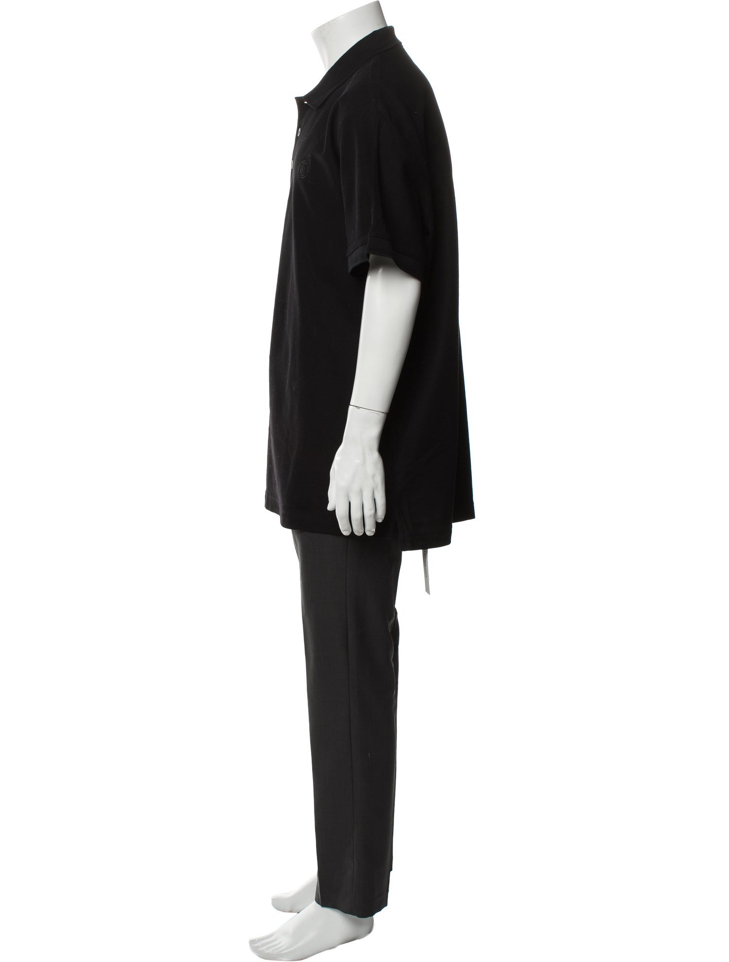 Burberry V-Neck Short Sleeve Polo Shirt