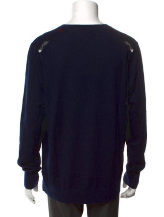 Burberry Exploded Check Pattern Cashmere Pullover