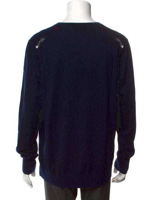 Burberry Exploded Check Pattern Cashmere Pullover