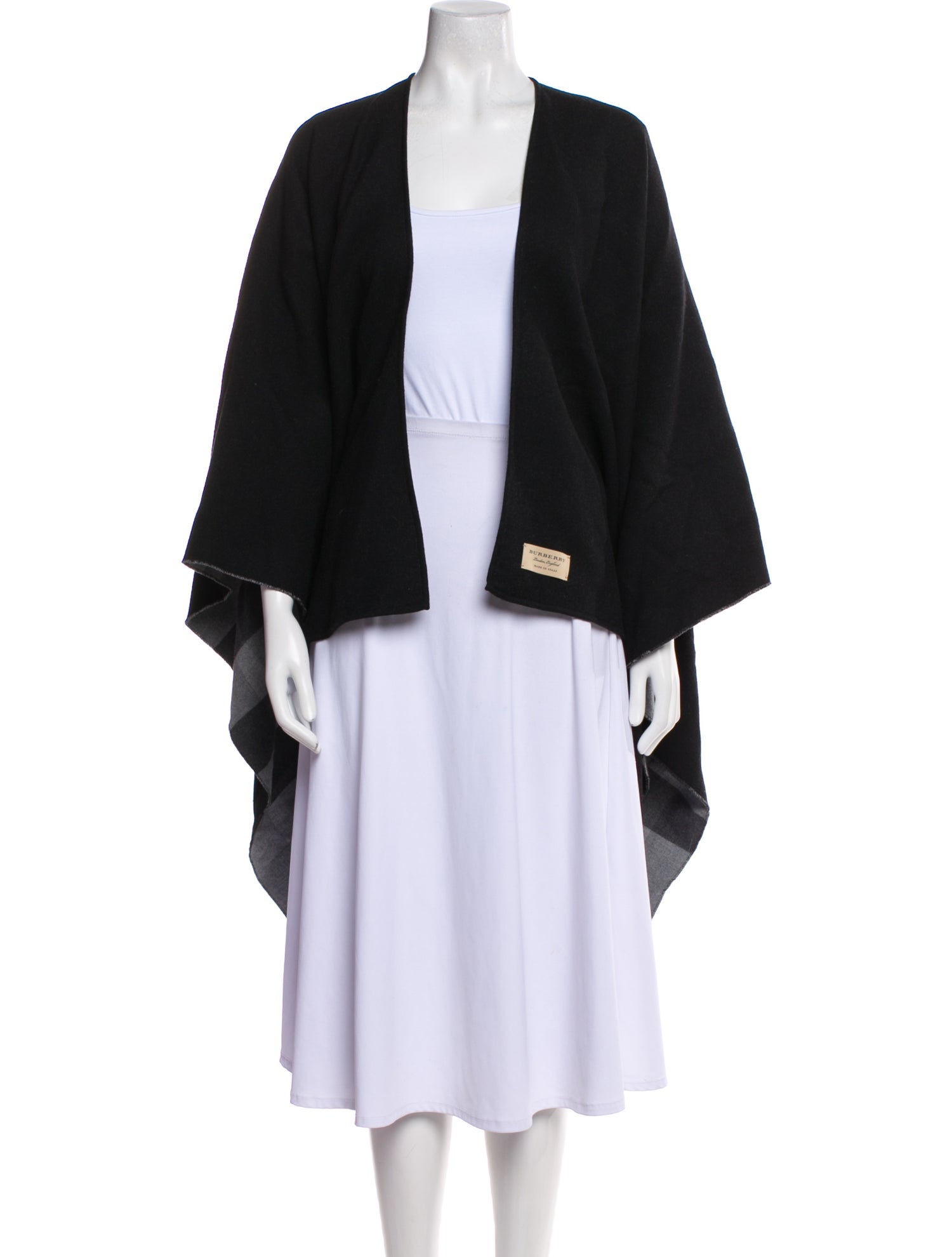 Burberry Merino Wool Open Front Sweater