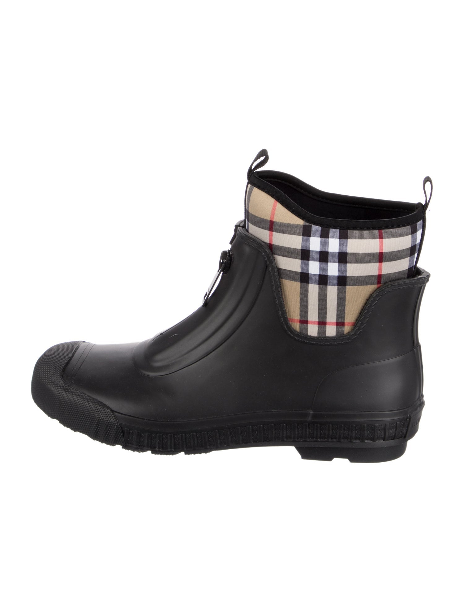 Burberry House Check Pattern Rubber Rain Boots