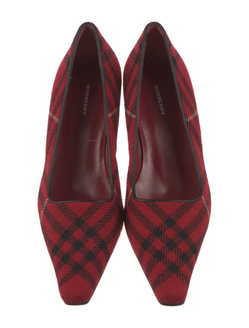 Burberry Nova Check Pattern Canvas Pumps