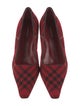 Burberry Nova Check Pattern Canvas Pumps