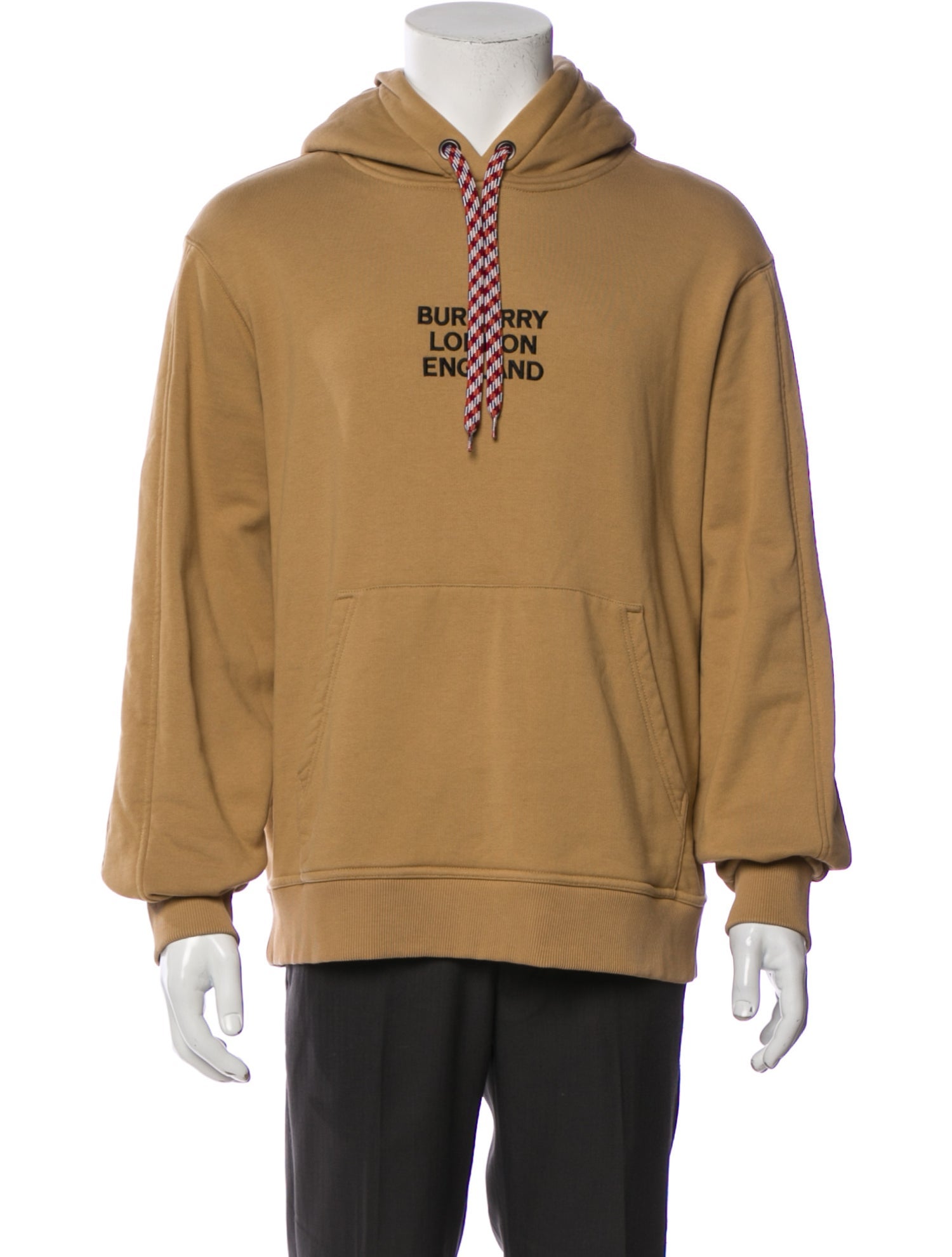 Burberry Graphic Print V-Neck Hoodie