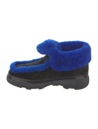 Burberry Suede Lace-Up Boots