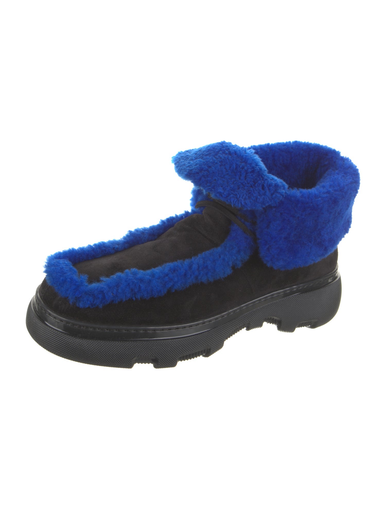 Burberry Suede Lace-Up Boots