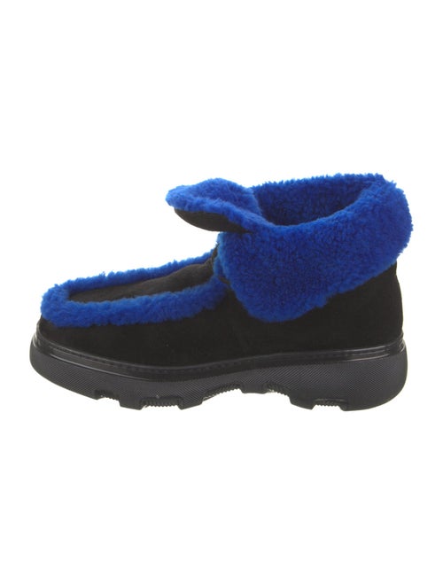 Burberry Suede Lace-Up Boots