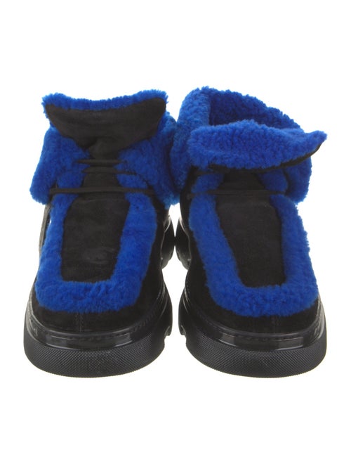 Burberry Suede Lace-Up Boots