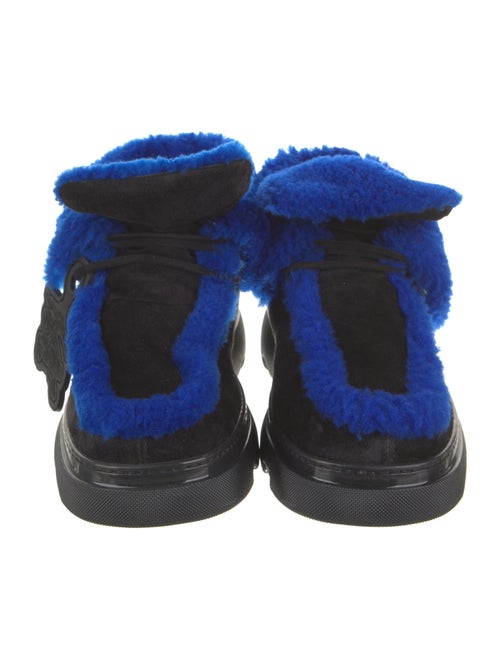 Burberry Suede Lace-Up Boots