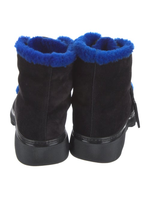 Burberry Suede Fur Trim Boots