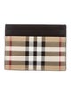 Burberry House Check Pattern Card Holder