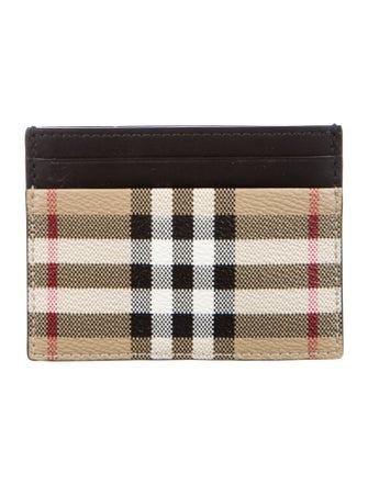 Burberry House Check Pattern Card Holder