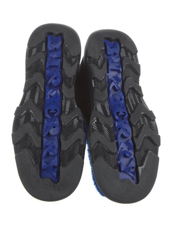 Burberry Suede Fur Trim Lace-Up Boots