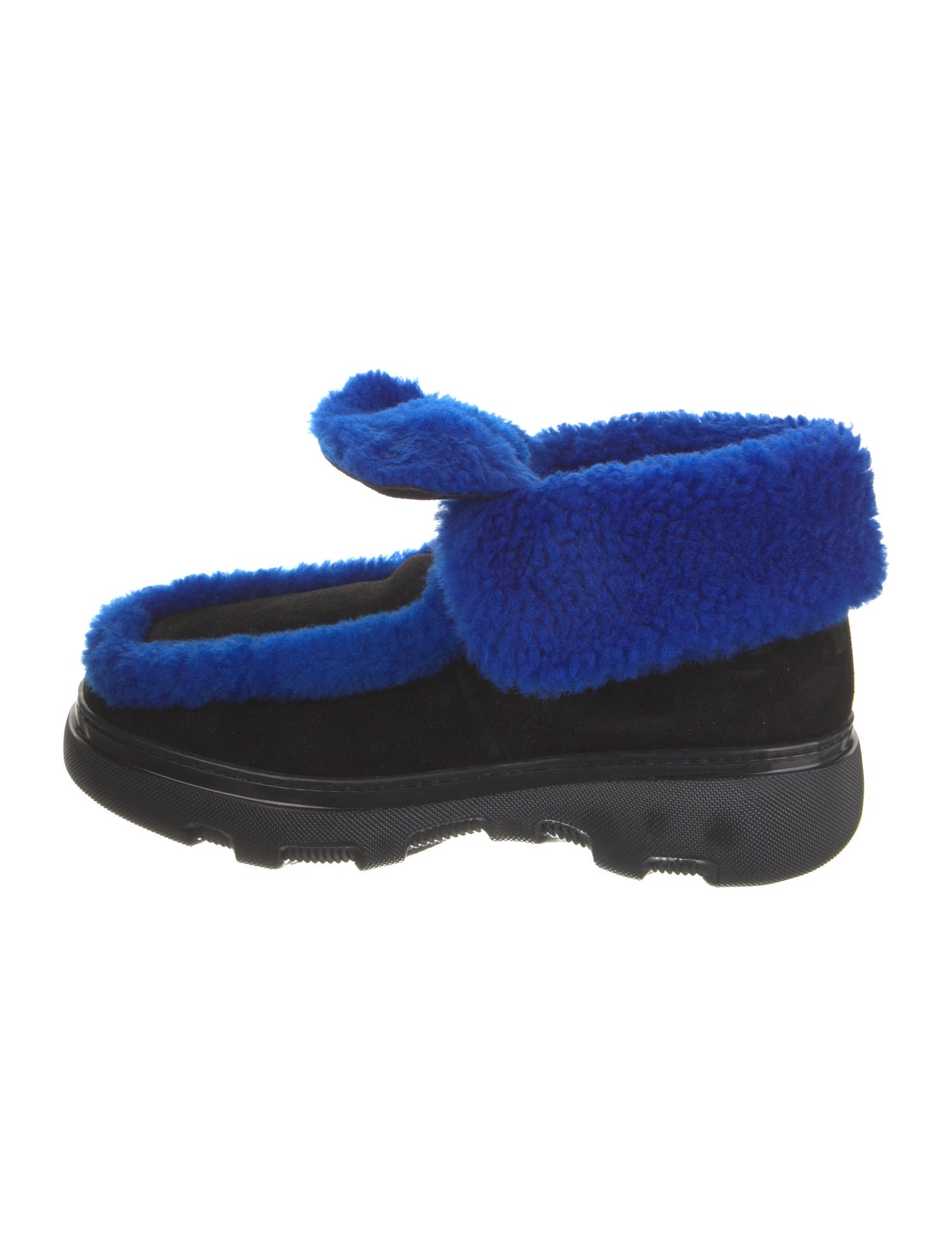 Burberry Suede Fur Trim Boots