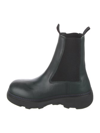 Burberry Leather Mesh Accents Chelsea Boots