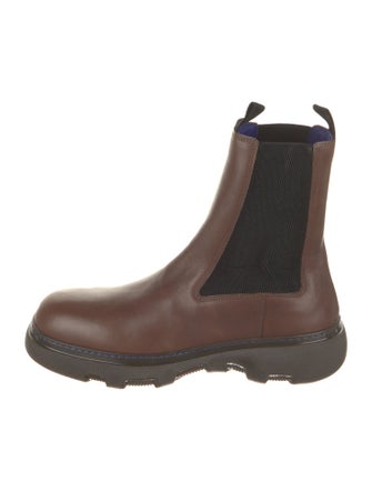 Burberry Leather Chelsea Boots