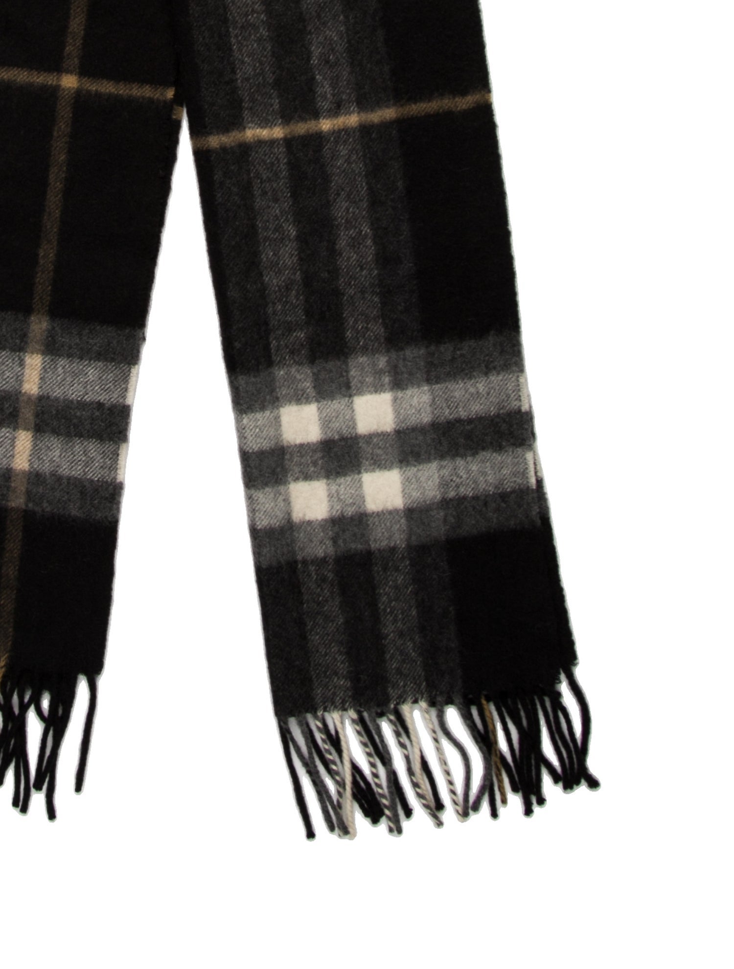 Burberry Cashmere Plaid Print Scarf