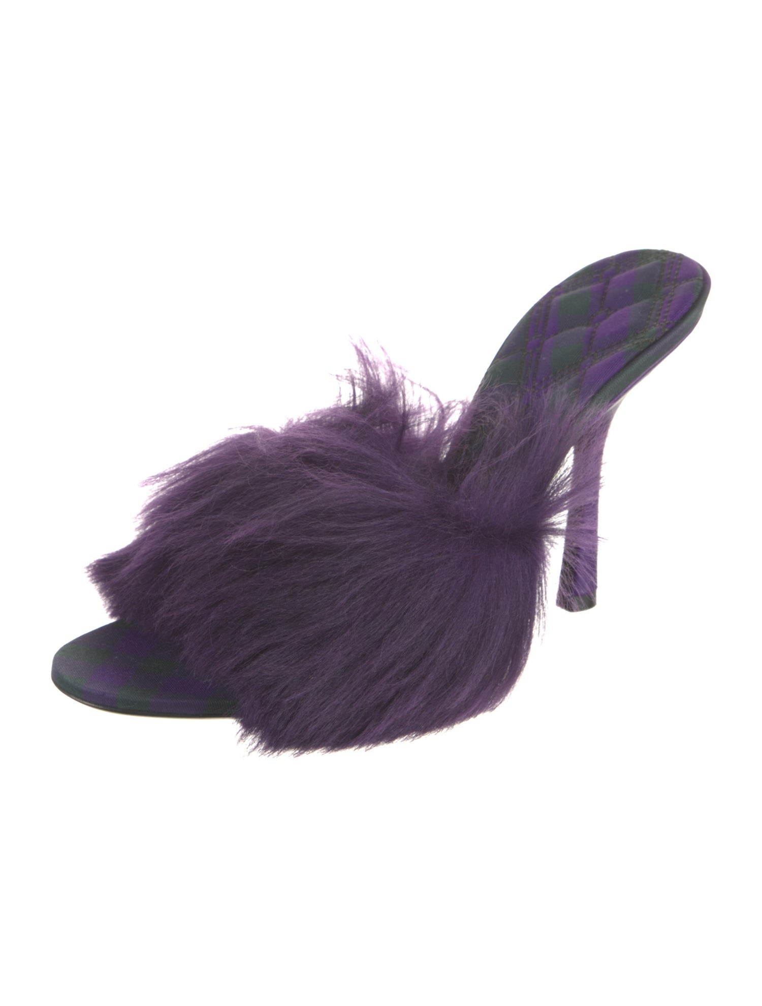 Burberry Faux Fur Slides