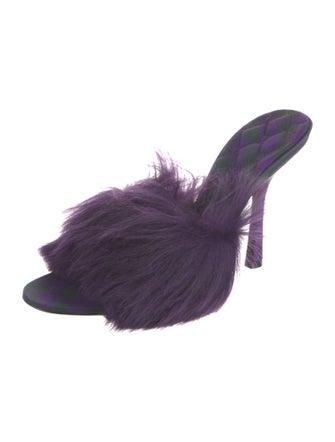Burberry Faux Fur Slides