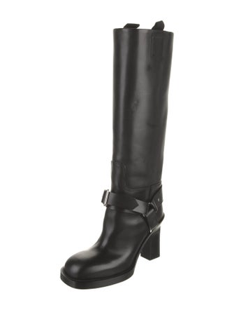 Burberry Leather Riding Boots