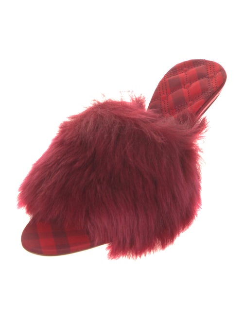 Burberry Faux Fur Slides