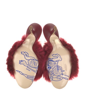 Burberry Faux Fur Slides