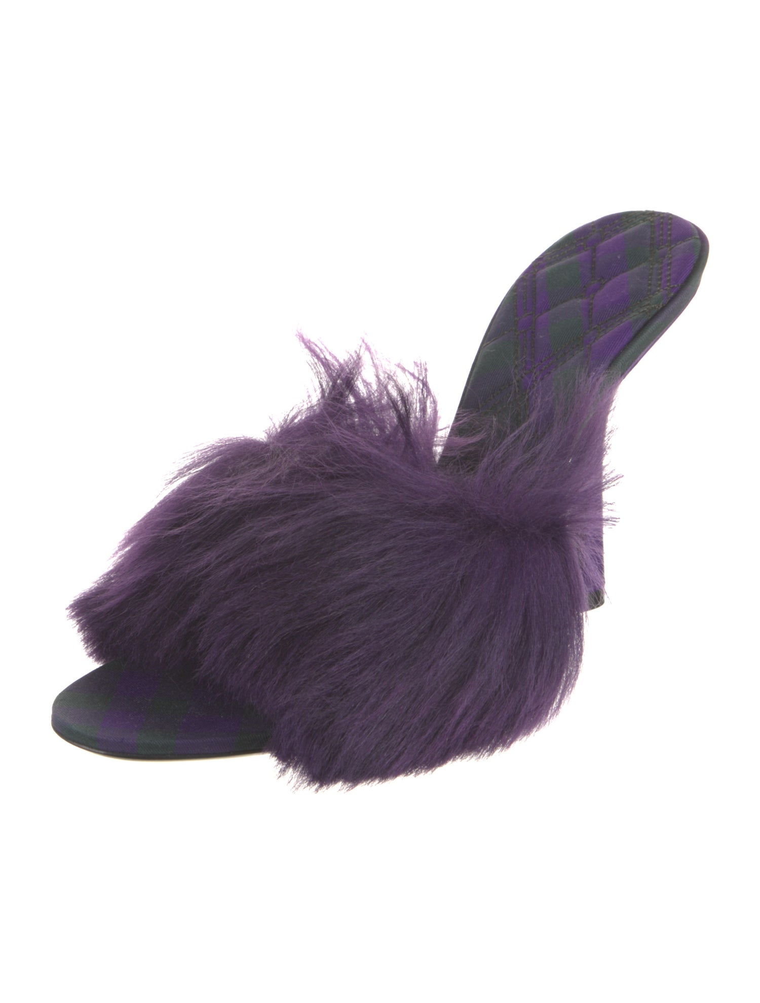 Burberry Faux Fur Slides