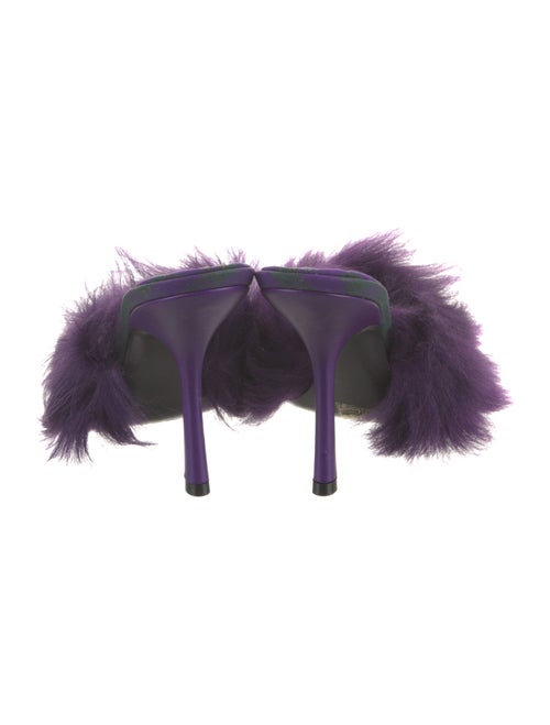 Burberry Faux Fur Slides
