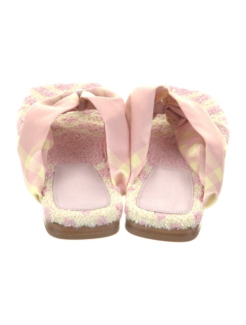 Burberry Satin Printed Flip Flops