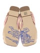 Burberry Satin Printed Flip Flops
