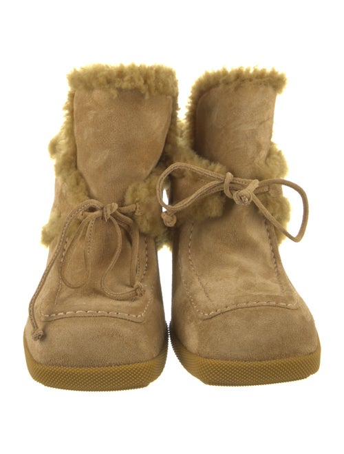 Burberry Suede Printed Mules