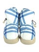 Burberry Nylon Plaid Print Boots