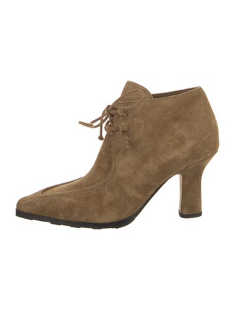 Burberry Suede Lace-Up Boots