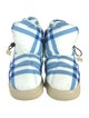 Burberry Nylon Plaid Print Boots